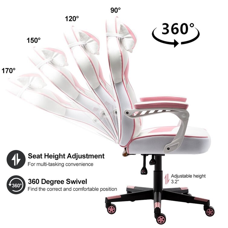 Details about   Gaming Chair Racing Computer Office Chair High Back Executive Swivel Chairs Seat 