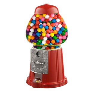 Commercial Gumball Capsule Bouncy Ball Machine Gumball Machine with Stand Bubble Gum Machine for Kids Coin Gumball Machine Green Home Vending Machine Bundle with 5 Lb Gumballs 