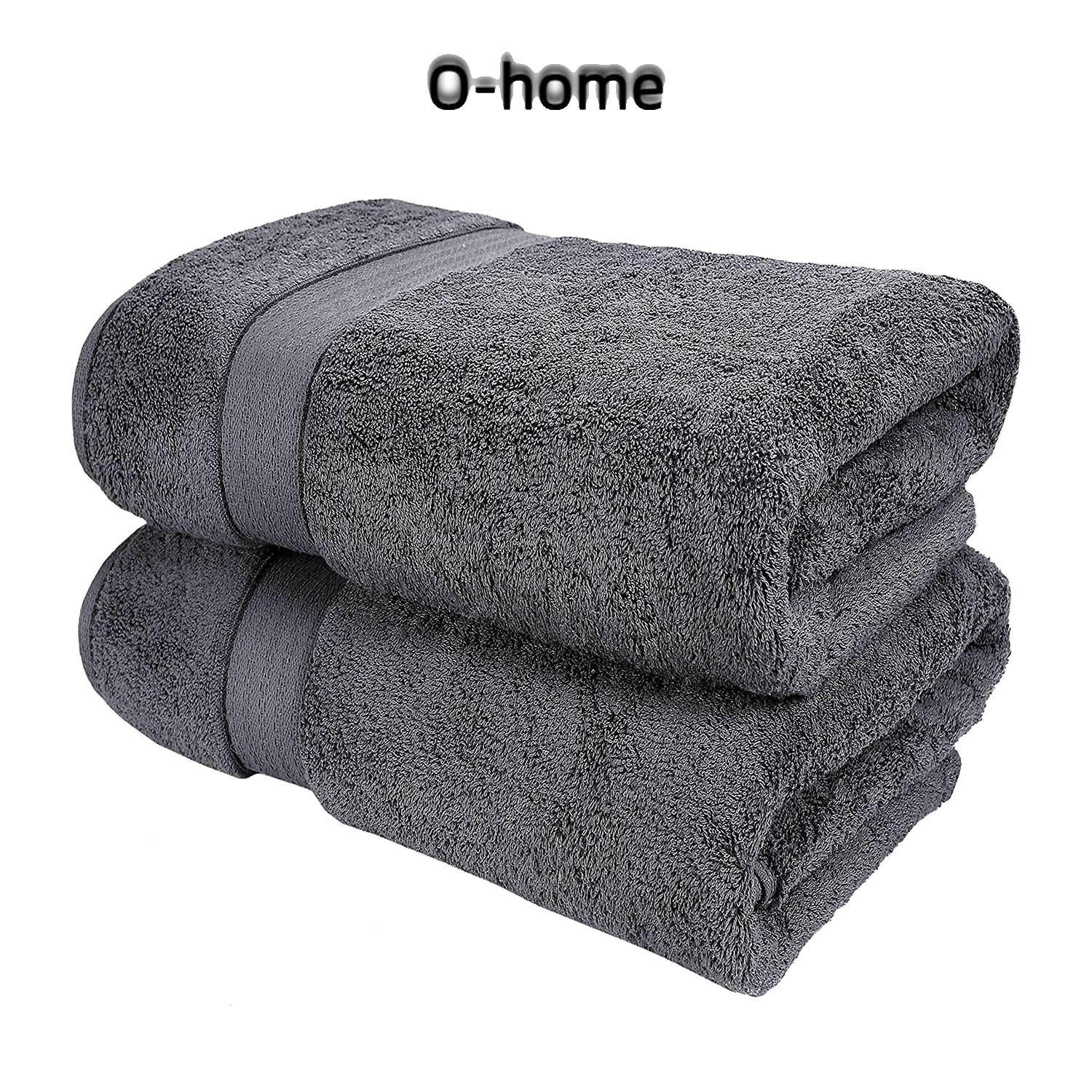 Ohome 700 GSM Premium Cotton 2Pack Oversized Extra Large Bath Sheet