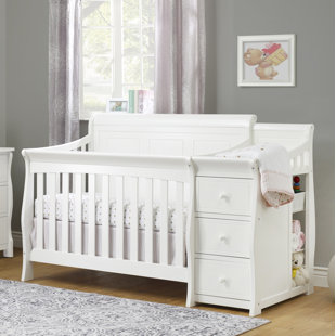 sorelle princeton elite crib & changer heritage fog