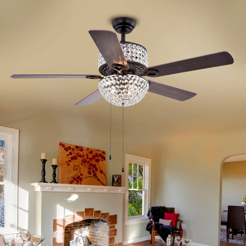 House Of Hampton 52 Caruthersville 5 Blade Ceiling Fan Light Kit