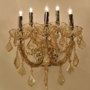 Zhora 5-Light Crystal Wall Sconce