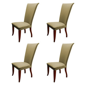 Basket Weave Stretch Polyester Dining Chair Slipcover (Set of 4)