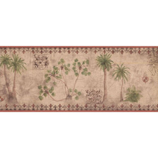 Coastal Borders You Ll Love In 2019 Wayfair Holcomb Palm Tree 15 L X 8 W Wallpaper Border