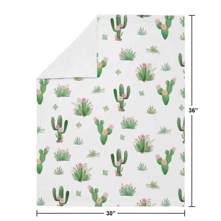 cactus minky blanket
