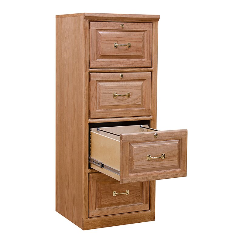Canora Grey Stangl Traditional 4 Drawer Vertical Filing Cabinet