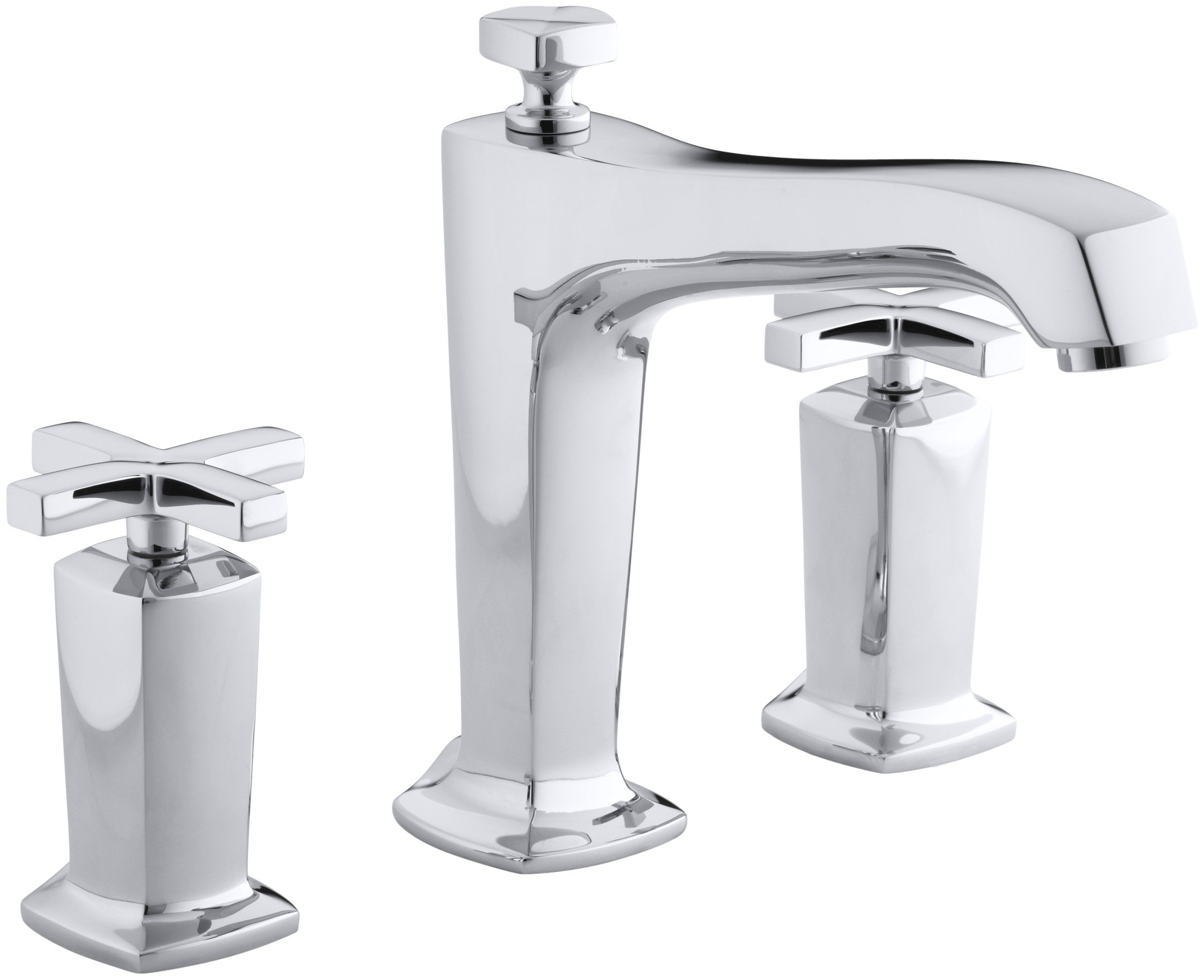 Kohler Margaux Double Handle Deck Mounted Roman Tub Faucet Trim Wayfair
