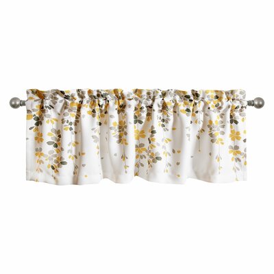 August Grove® Anatoli Floral Tailored 52'' Window Valance & Reviews ...