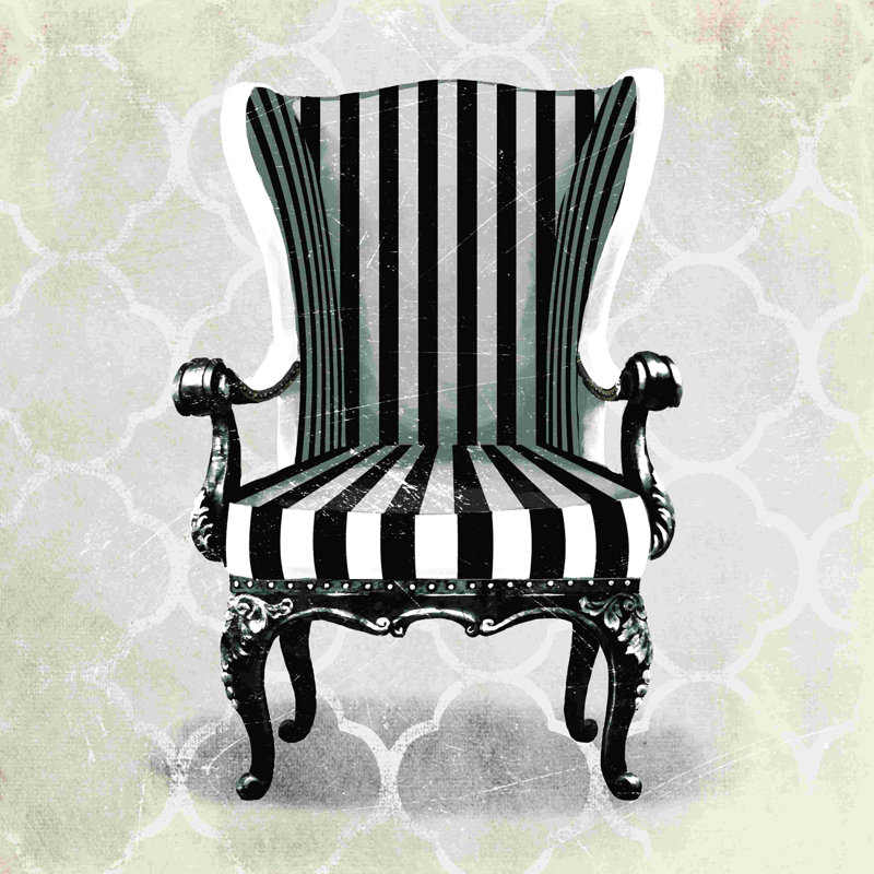 Classy Chair - Wrapped Canvas Print Size: 30" W x 30" H