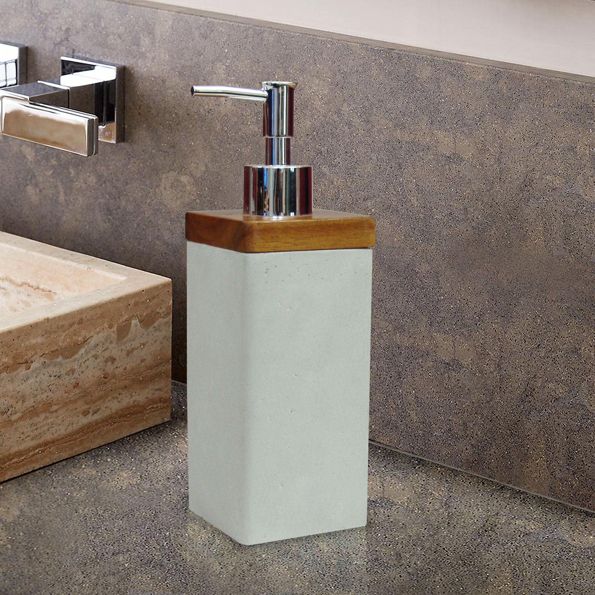 wood soap dispenser