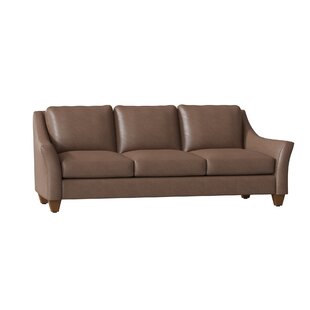Session Leather Sofa By Millwood Pines
