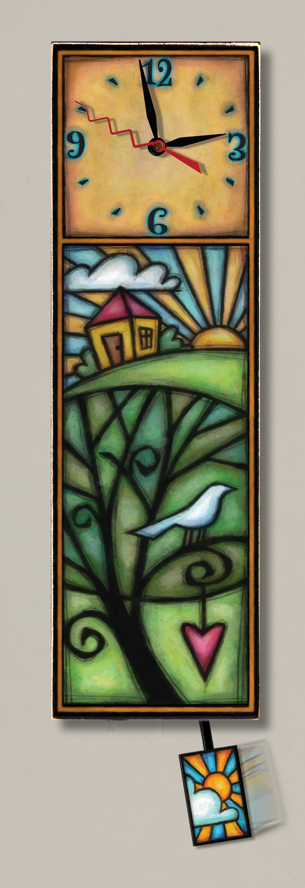 August Grove® Eastin Wood Wall Clock & Reviews Wayfair