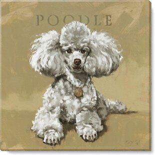 POODLE TWO LITTLE DOGS LOVELY VINTAGE STYLE DOG ART PRINT MATTED READY TO FRAME 