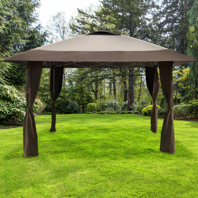 Caravancanopy Haven 12 7 Ft W X 12 7 Ft D Steel Patio Gazebo Reviews Wayfair