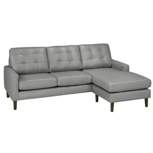 Velda Leather Sectional by Brayden Studio Today Sale Only