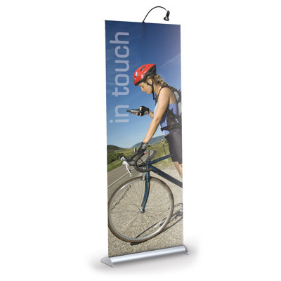 Mercury Retractable Banner Stand Testrite Color Satin Silver Size