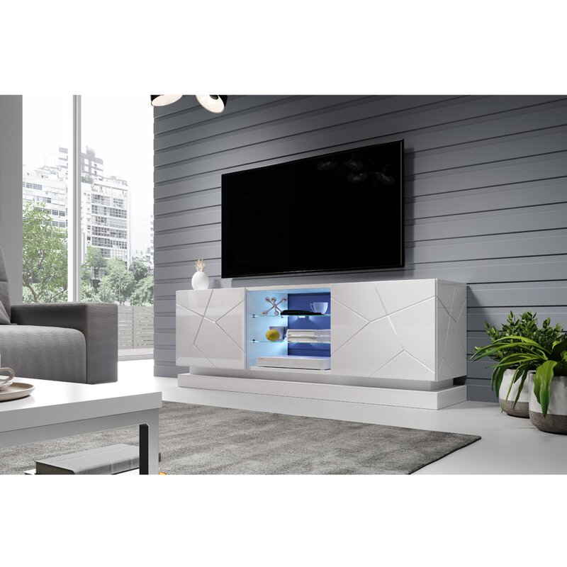 Lazy Acres Tv Stand For Tvs Up To 75 Tv Stand Contemporary Tv Stands Entertainment Center