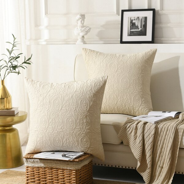 Black white Cushion Cover Polyester Pillows shams case Cover For Sofa Home Decor