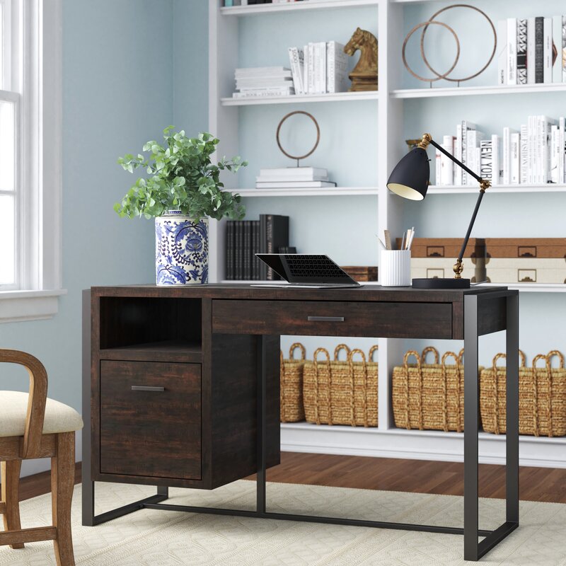 Williston Forge Schrock Home Office Desk Reviews Wayfair