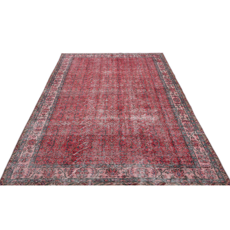 Bespoky Vintage Rugs One Of A Kind Hand Knotted 1960s Red 5 10 X 9 2 Area Rug Perigold