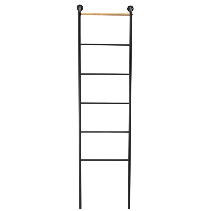 Rosalind Wheeler Eward Wood And Metal Wall Mount Towel Rack Reviews