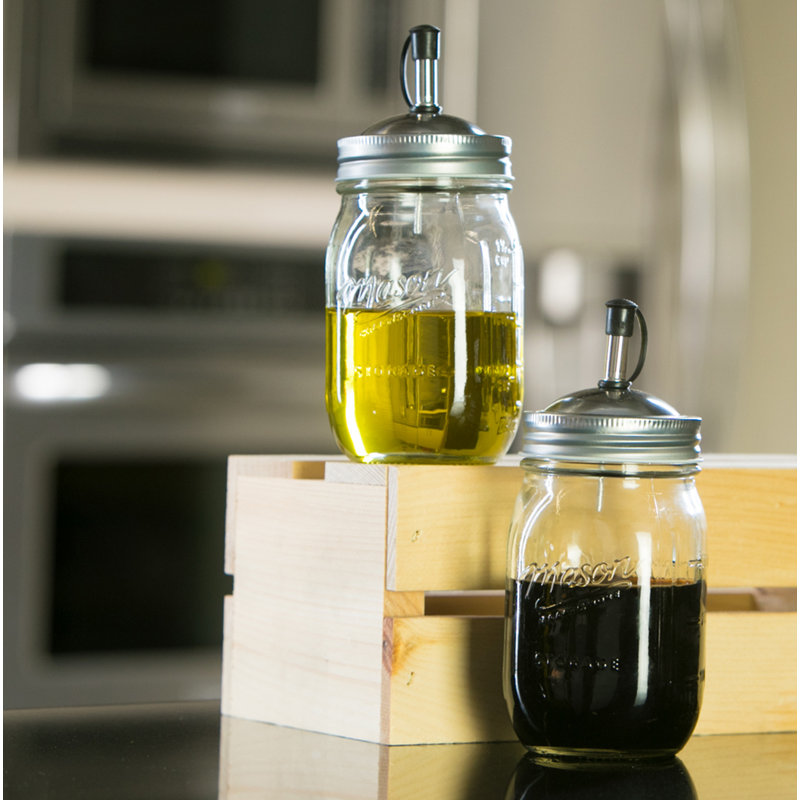 Mason Craft & More 16 Oz. Glass Oil Dispenser & Reviews Wayfair