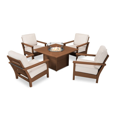 Harbour 5 Piece Sunbrella Sofa Seating Group With Cushions Harbour 5 Piece Sunbrella Sofa Seating