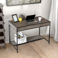 Deals on Foundstone Healey 43.3-inch Wide Writing Desk with Drawer
