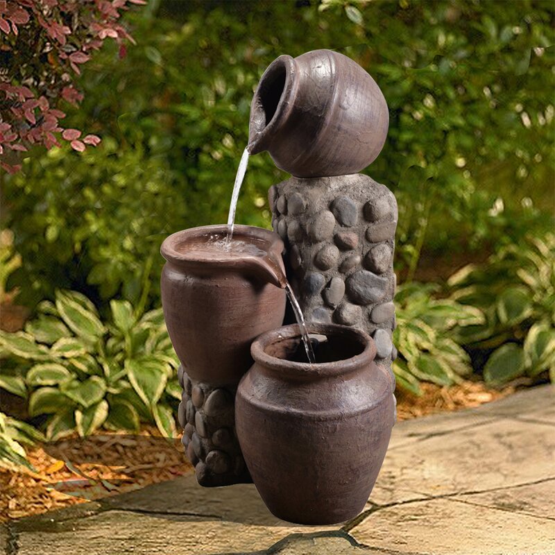 Garten Living Bodenbrunnen Hollis aus Harz Wayfair.de