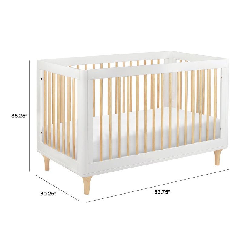 two tone baby crib