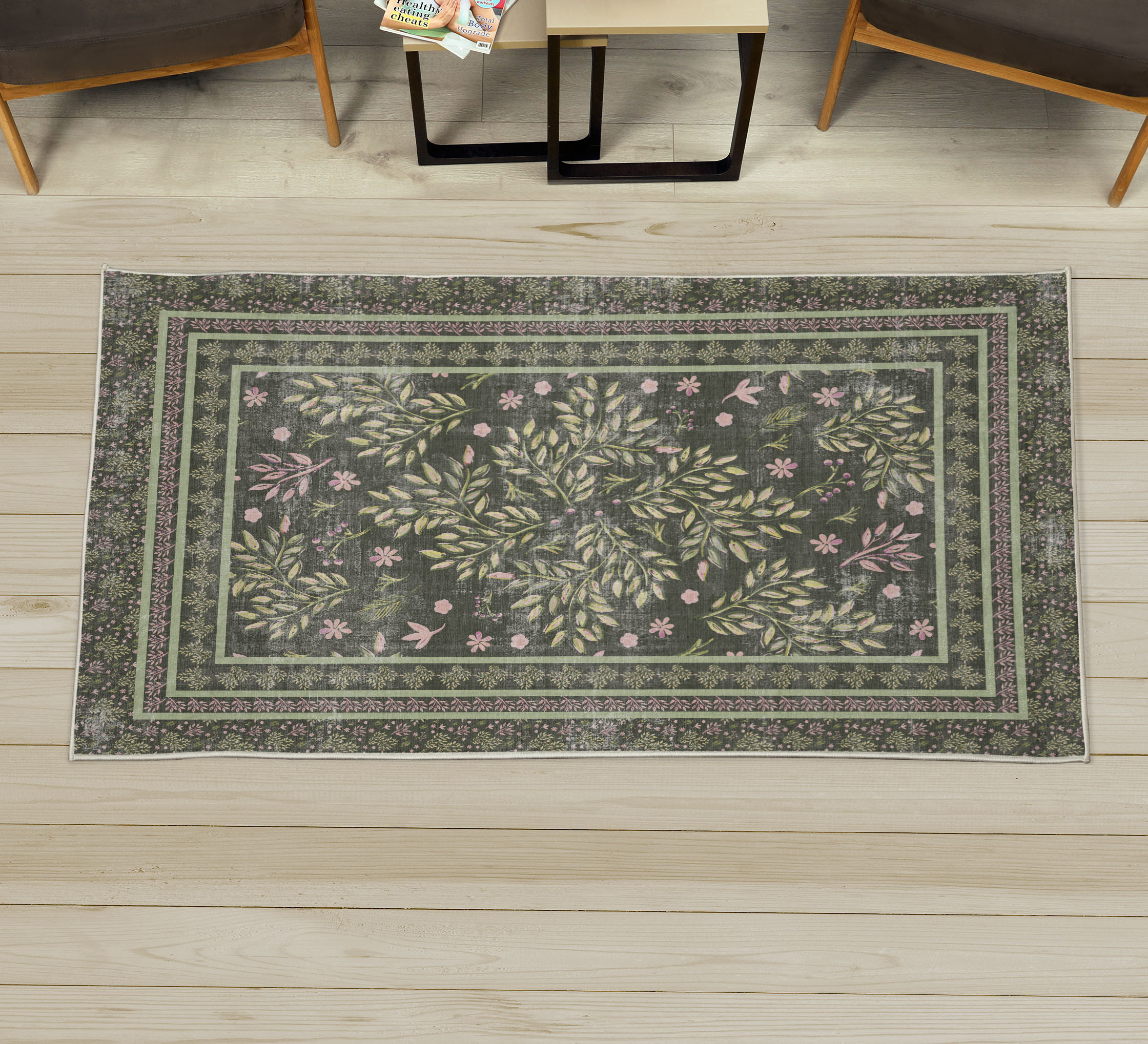 Charlton Home® Calee Performance Sage Green Rug Wayfair