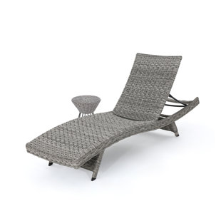 Lebel Chaise Lounge with Table