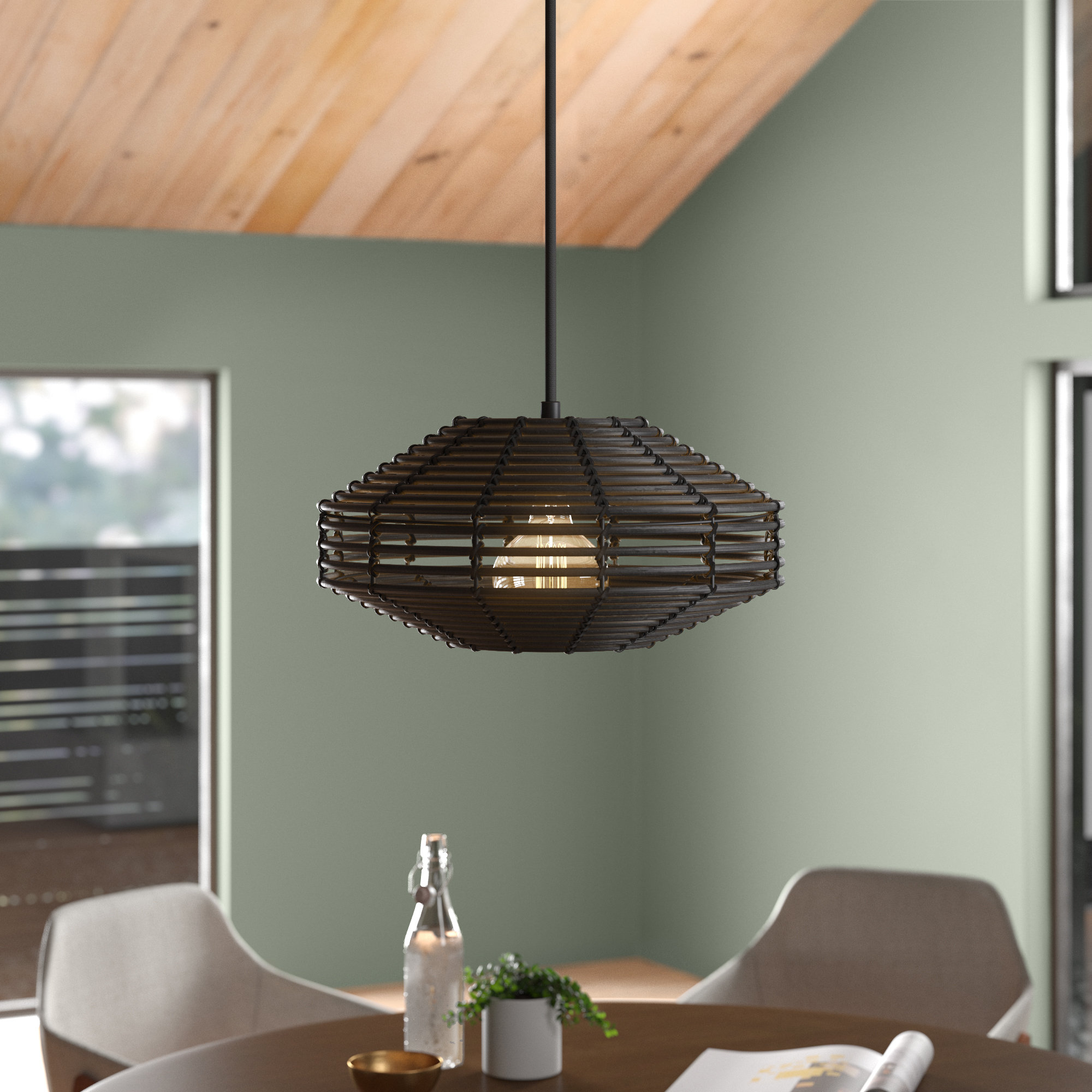 Lostwithiel 1 Light Single Geometric Pendant Allmodern