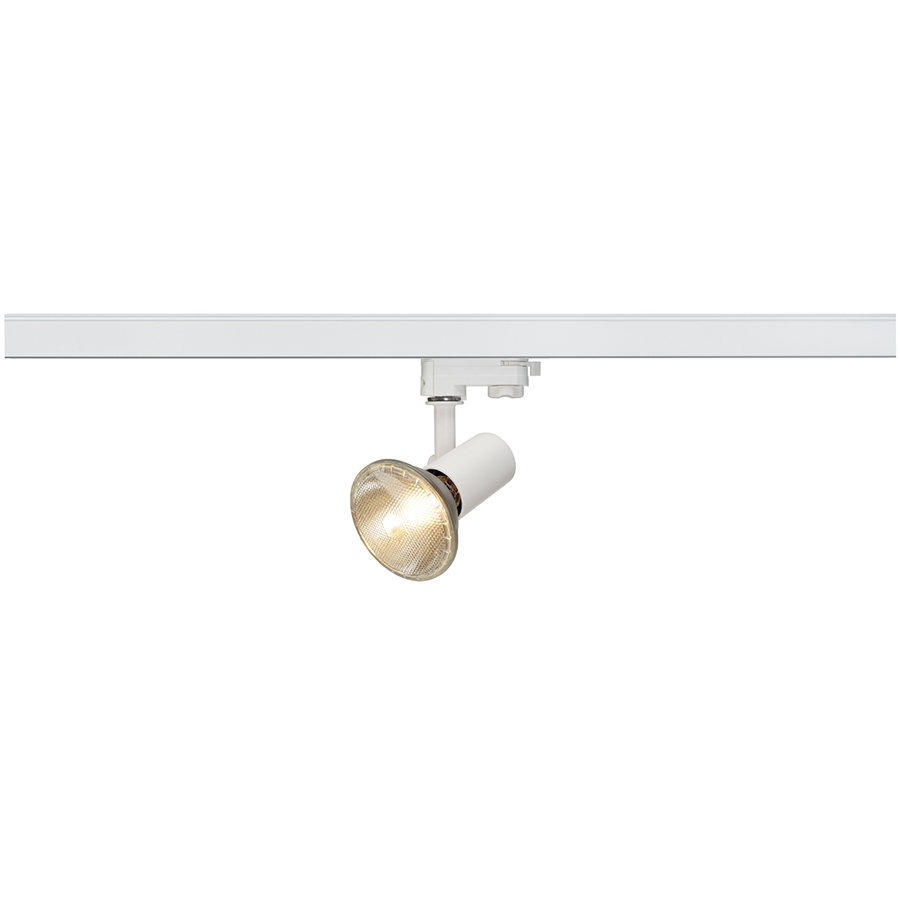 SLV Leuchten & Lampen SLV No. 152201 E27 SPOT weiß max. 75W inklusive 3Phasen-Adapter