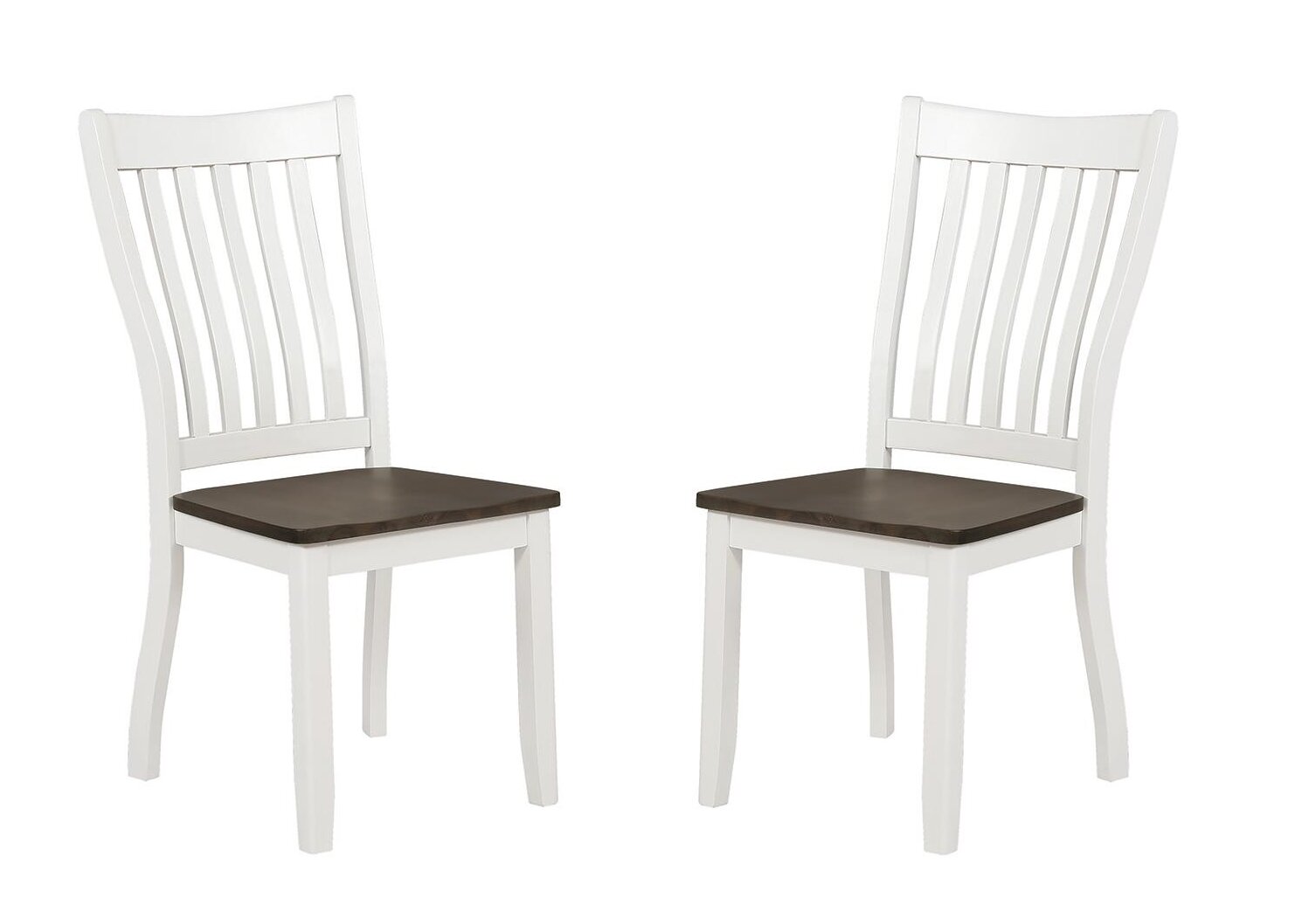 white dining chairs with grey seats