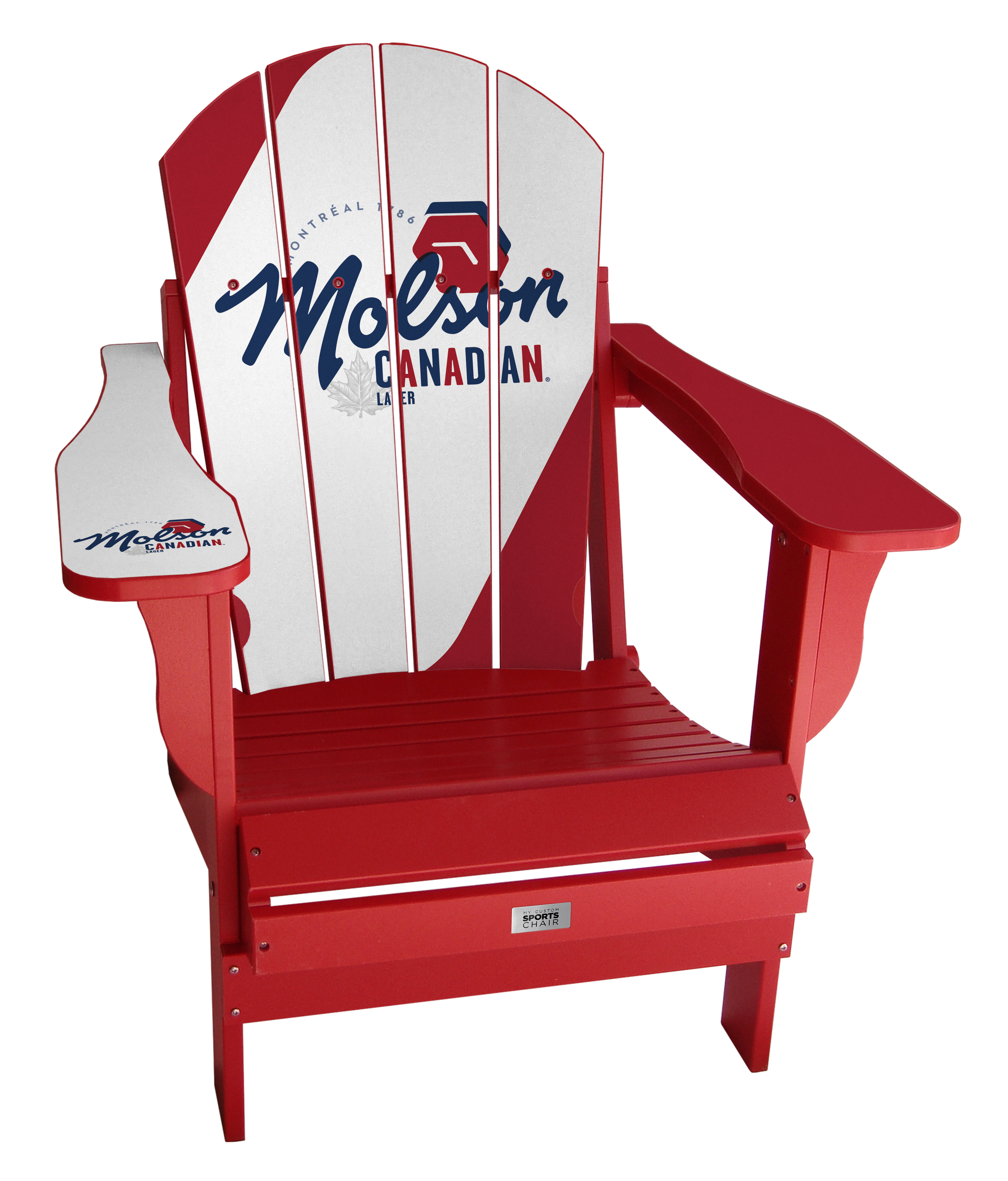 My Custom Sports Chair Molson Canadian Jersey Resin Folding