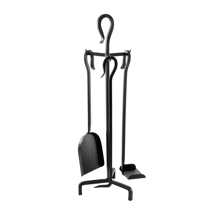 Minuteman 3 Piece Mini Wrought Iron Fireplace Tool Set Wayfair