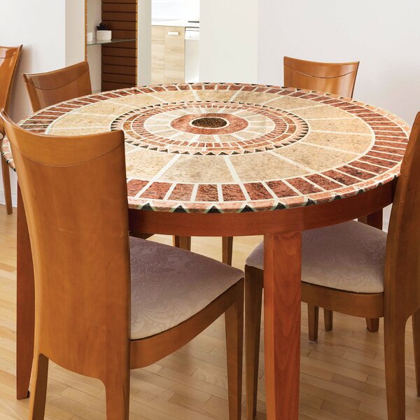 Fits Tables up to 45-56 Diameter Round Fitted Tablecloth Sunflower Butterfly Print Table Cover with Elastic Edge for Round Table Oil-Proof Waterproof Wipeable Table Linen