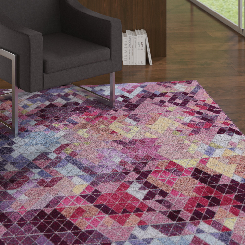 Oliver Broddy Purple/Blue Area Rug & Reviews Wayfair