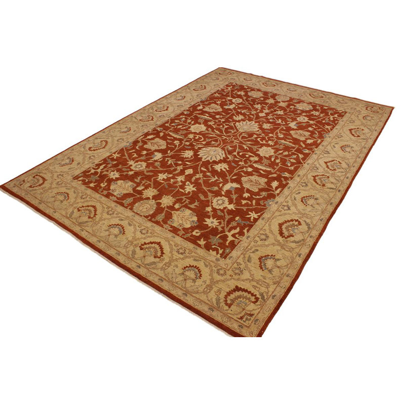 Isabelline One Of A Kind Dorn Hand Knotted 8 11 X 12 9 Wool Rust