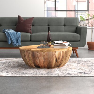 Teasdale Solid Wood Single Drum Coffee Table