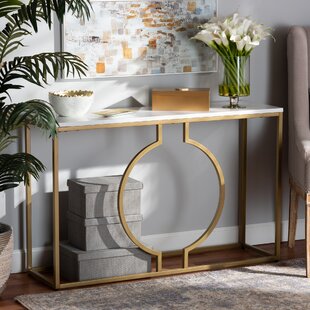 wayfair marble console table