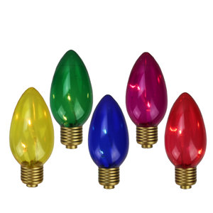 C9 Shape Lighted Christmas Pathway Marker Lawn Stake (Pack of 5)