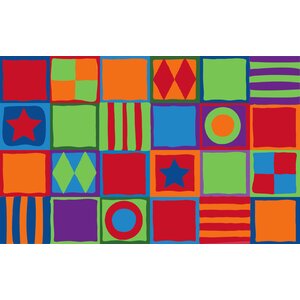 Patterned Squares Area Rug