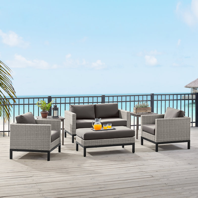 Latitude Run Stefani 4 Piece Sofa Seating Group With Cushions Reviews Wayfair