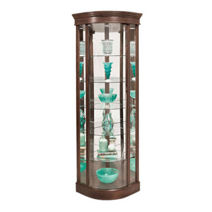 Go to store & view more images Philip Reinisch Co. Auberge Lighted Corner Curio Cabinet