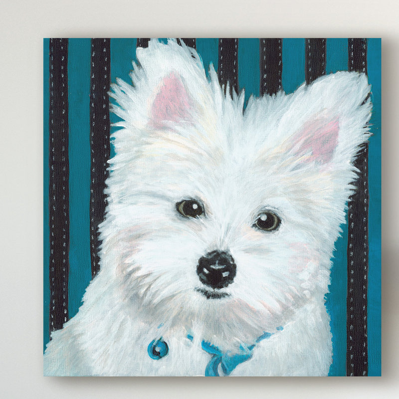 East Urban Home Dlynns Dogs Paris Acrylic Painting Print On