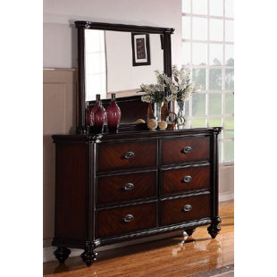 Go to store & view more images Astoria Grand Farrer 6 Drawer Double Dresser with Mirror