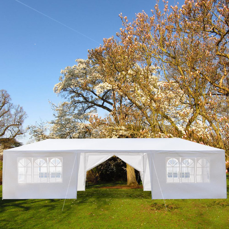 Ubesgoo 29 5 Ft W X 10 Ft D Metal Party Tent Reviews Wayfair