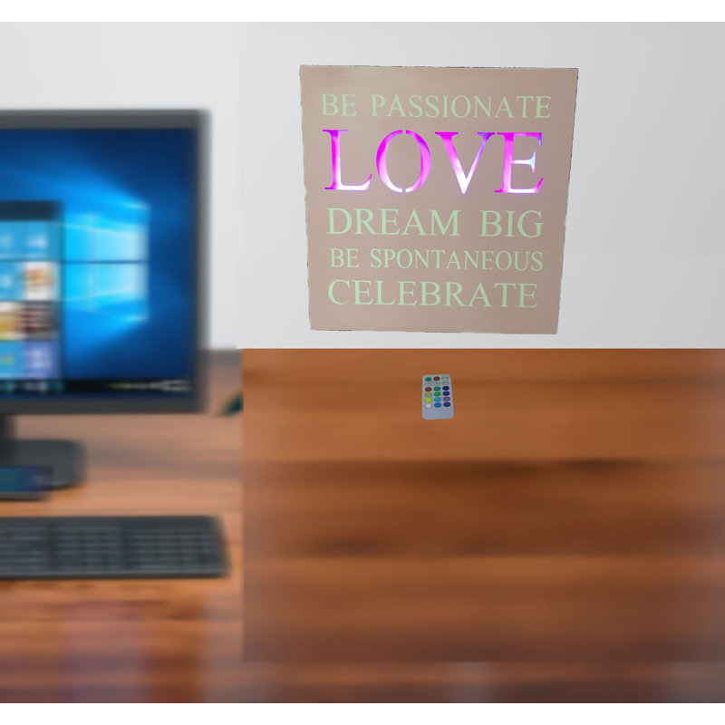 Creative Motion Be Passionate Love Dream Big Be Spontaneous